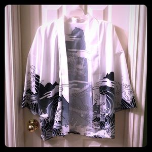 Asian Inspired Dragon Cardigan